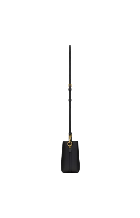 Saint Laurent le 27 Mini Bucket Bag in Shiny Leather — снимка 3