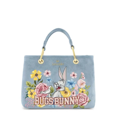 Дамска синя чанта Beth Looney Tunes Braccialini