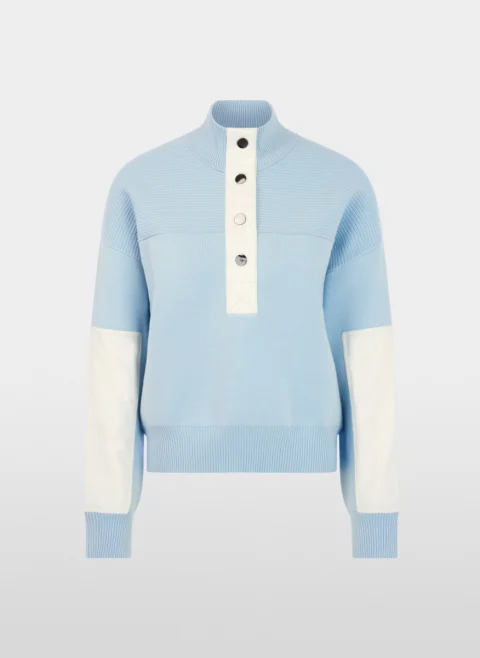 Пуловер с контрастни детайли Marc Cain Sports — снимка 5