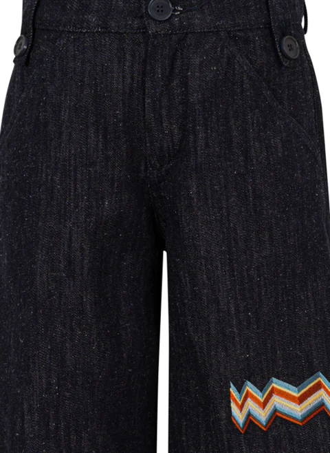 Къс панталон от деним Missoni Kids — снимка 2