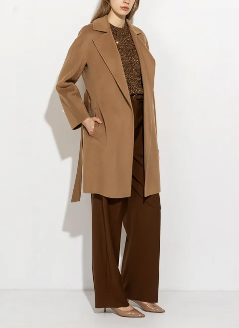 Палто с кашмир 'Robe cut' Max Mara Studio Msttenore — снимка 14