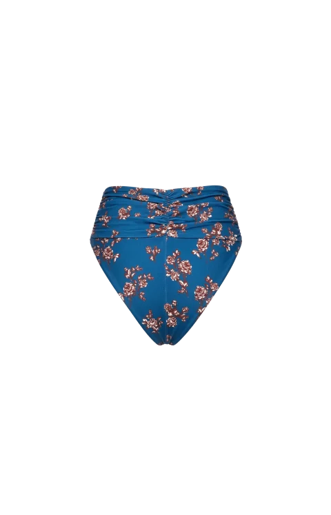 High-Waisted Floral Appliqué Swim Bottom — снимка 2