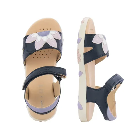Сандали Момичета GEOX – J358ZA C0694 J SANDAL HAITI GIRL NAVY/PINK — снимка 5
