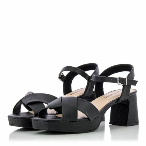 Дамски Сандали На Ток COMFORTFLEX – 2277402-8 BLACK — снимка 3