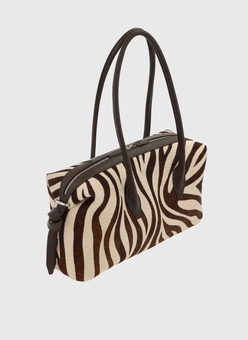 Чанта с 'pony' ефект 'Brioche Duffle' Yuzefi — снимка 2