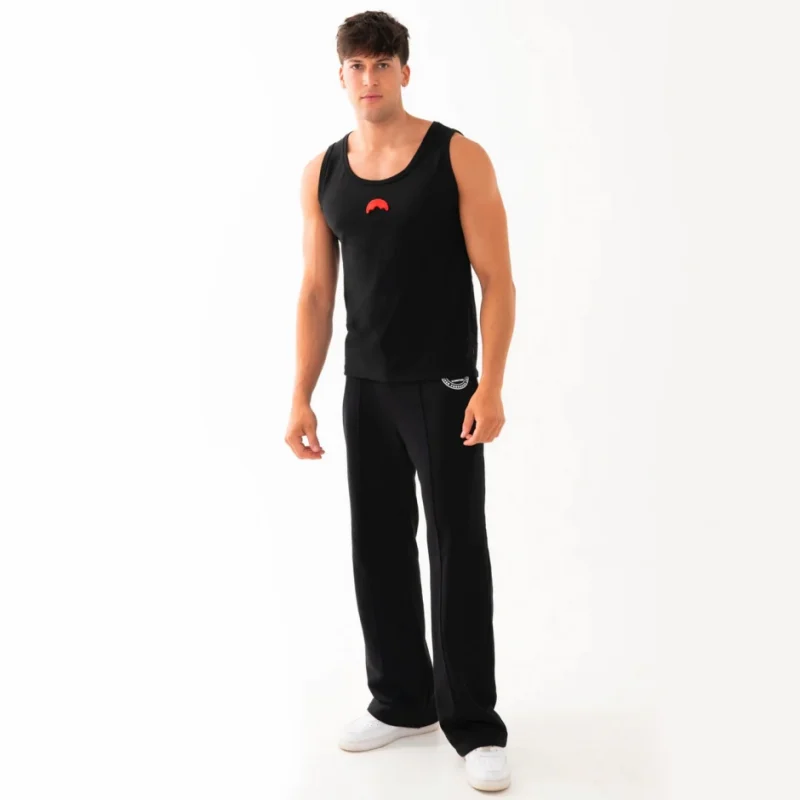 Памучен черен потник SPRAYGROUND