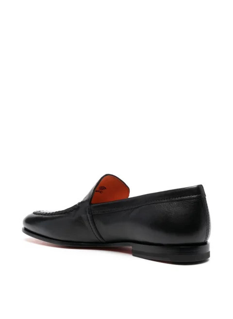 Кожени мокасини Santoni — снимка 2