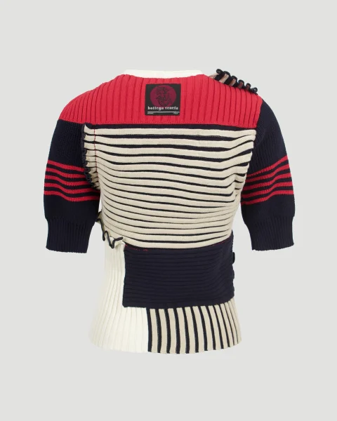 Light Cotton Patchwork Top — снимка 2