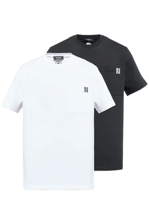 T-Shirt S74GD1475D20033 963 white + black