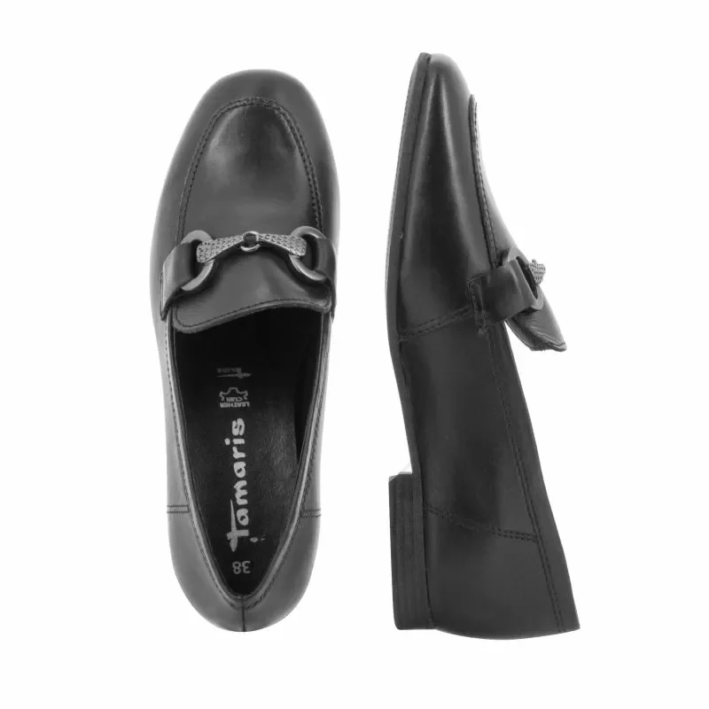 Дамски Лоуфър TAMARIS – 1-24222-42-003 BLACK LEATHER — снимка 5