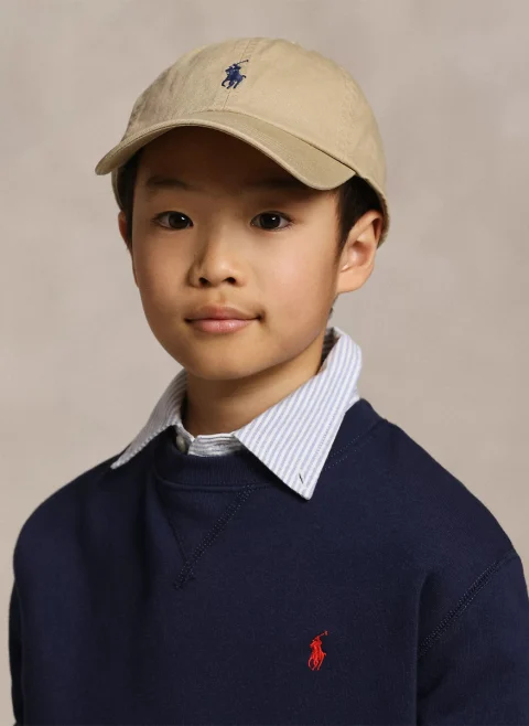 Шапка с бродерия Ralph Lauren Kids 6-14 — снимка 3