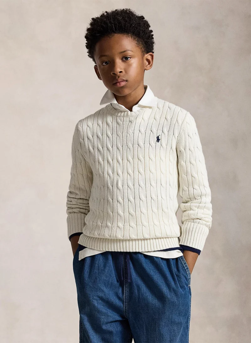Пуловер 'Cable-Knit' Ralph Lauren Kids 6-14
