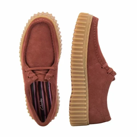 Дамски Ежедневни CLARKS – 26173851 TORHILL BEE CHESTNUT SUEDE — снимка 4
