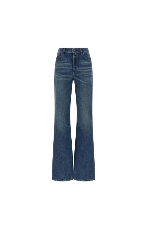 High-Rise Slim-Leg Organic Jeans