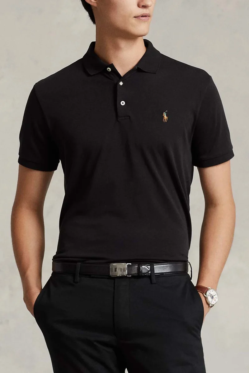 Polo Sskccmsl-Short Sleeve 710713130001 001 black — снимка 2