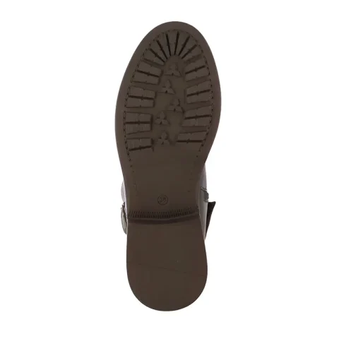 Офицерки CARLO FABIANI – 247-8466 BROWN LEATHER — снимка 4