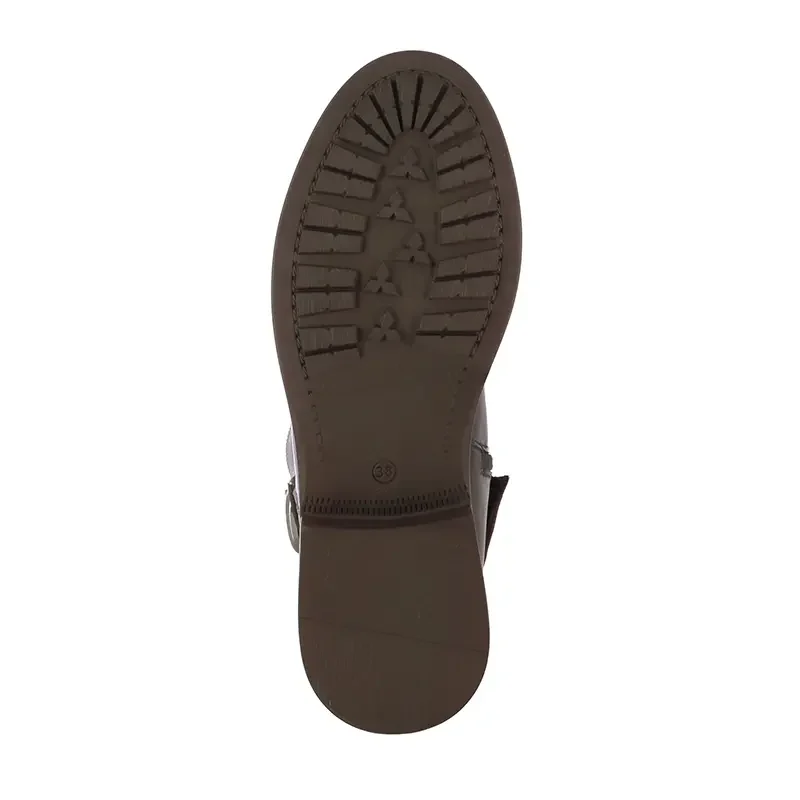 Офицерки CARLO FABIANI – 247-8466 BROWN LEATHER — снимка 4