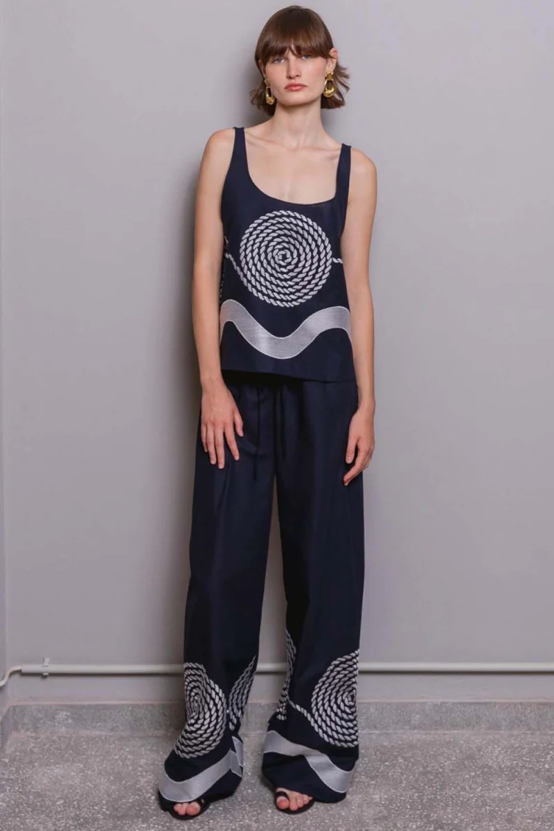 Панталон Navaro Pants CAPF4WA23ΕΜΒ navy — снимка 2