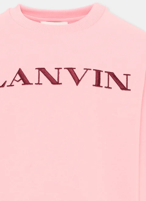 Суитшърт с контрастни кантове Lanvin Kids — снимка 4