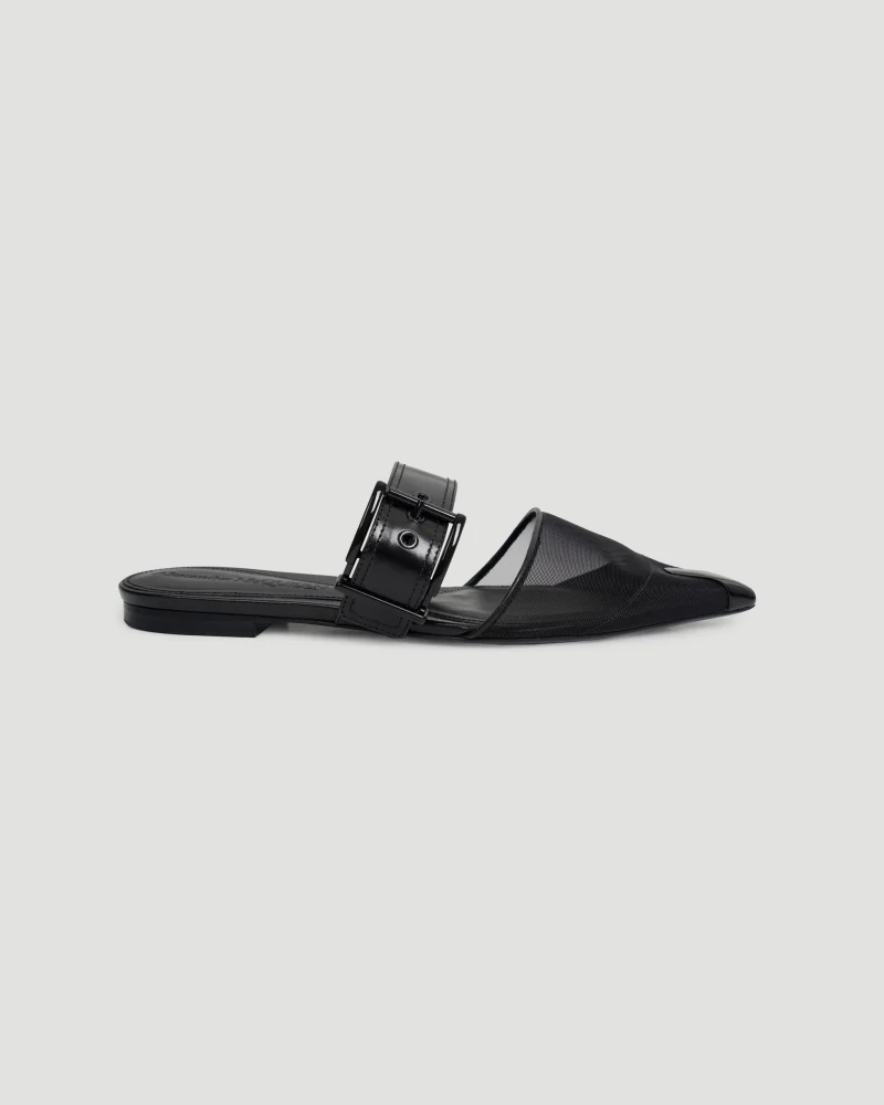 Pointed Flat Mules