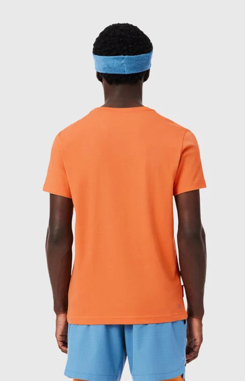 Тениска от памук ROLAND-GARROS EDITION в оранжев цвят — снимка 3