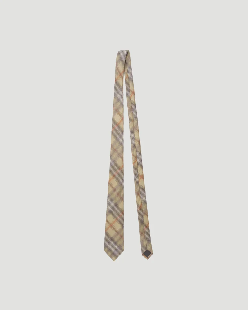 Check Silk Tie