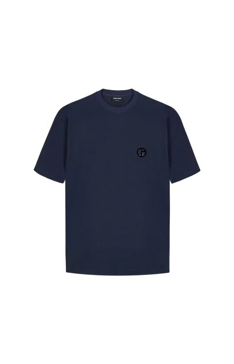 Oversized T-Shirt in Hi-Tech Jersey in Navy