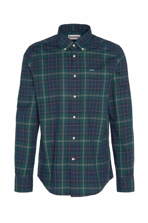 Риза Wetheram Tailored Tartan MSH4982 tn23 green loch