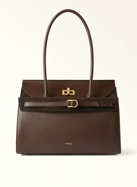 Чанта 'Tote' Furla Greta Espresso L