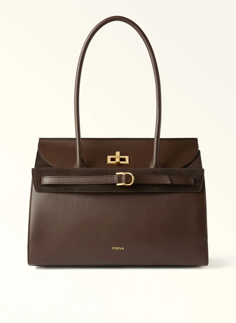 Чанта 'Tote' Furla Greta Espresso L