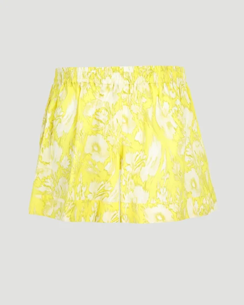 Warped Floral Shorts in Yellow — снимка 2