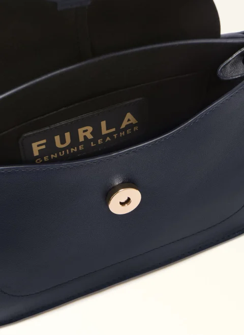 Мини чанта Furla Flow Ink Blue — снимка 2