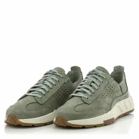 Дамски Сникърс CLARKS – 26181291 CRAFT SPEED LIGHT GREEN NUB — снимка 2