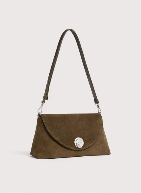 Велурена чанта Coccinelle Nikla Medium — снимка 6