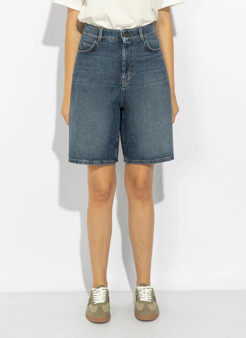 Бермуди от деним Weekend Max Mara Wkddonnola — снимка 4