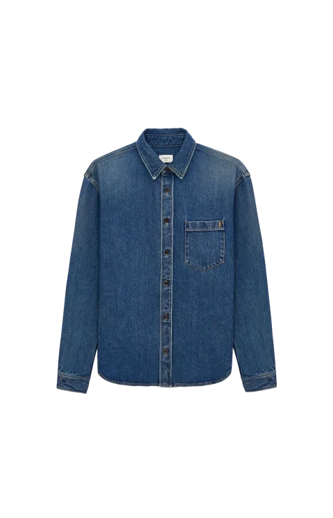 Cassandre Shirt in Denim in Blue
