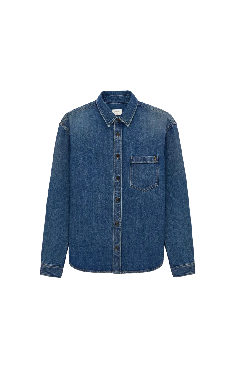 Cassandre Shirt in Denim in Blue