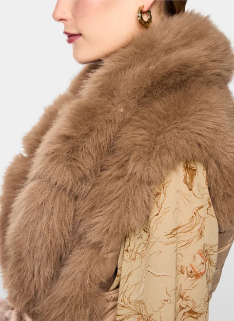 Елек с капитониран мотив 'Faux fur' Marc Cain Collections — снимка 4