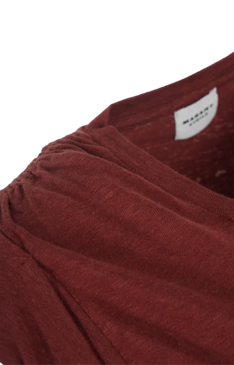 Kotty T-Shirt in Dark Rust — снимка 2