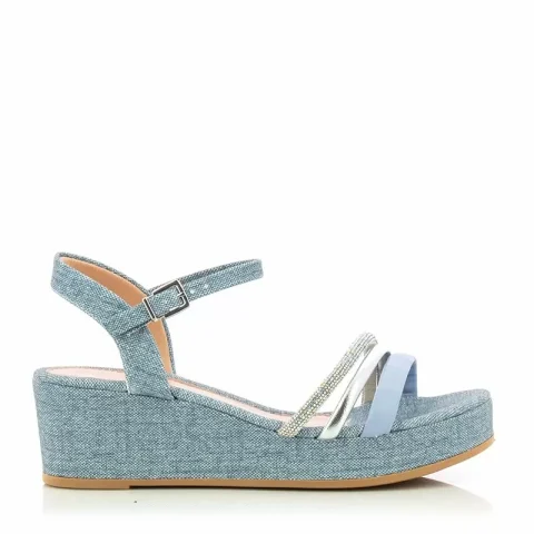 Дамски Сандали На Платформа RAMARIM – 238205 CELESTE/SILVER/BLUE