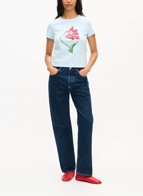 Тишърт с флорален мотив 'Tulip' Kenzo