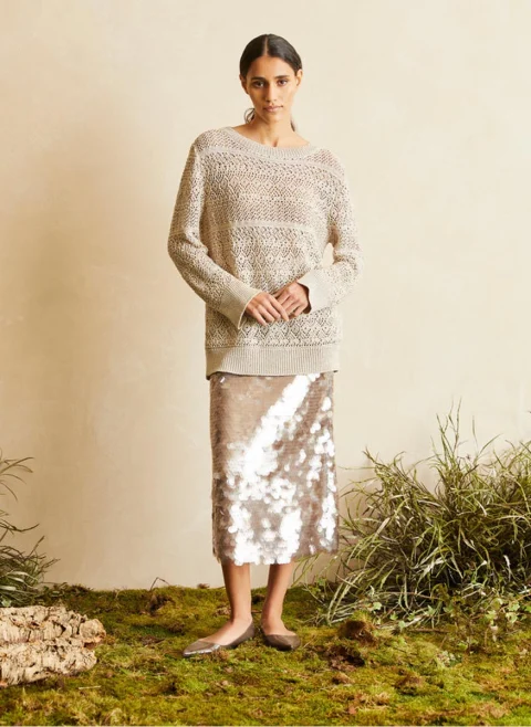 Пуловер 'Lace knit' Lorena Antoniazzi — снимка 4