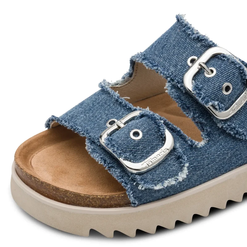 Дамски Чехли Комфорт TAMARIS – 1-27514-46-802 DENIM — снимка 4