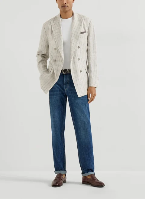 Деним 'Traditional fit' Brunello Cucinelli — снимка 5