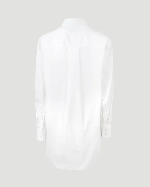Cotton Shirt in White — снимка 3