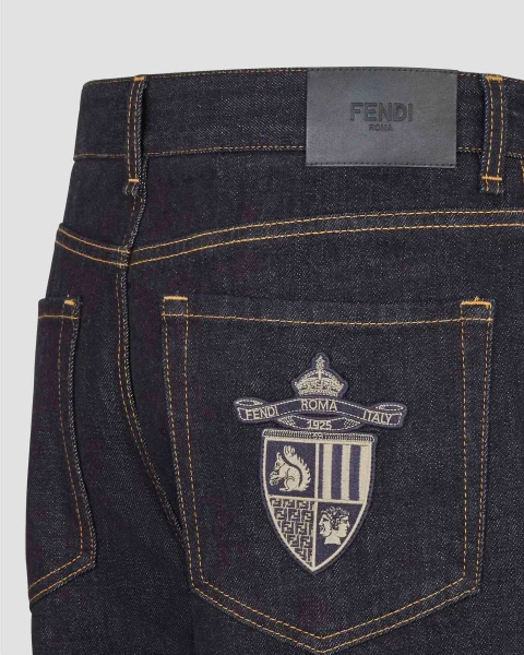 Straight Fit Long Jeans in Dark Blue — снимка 3