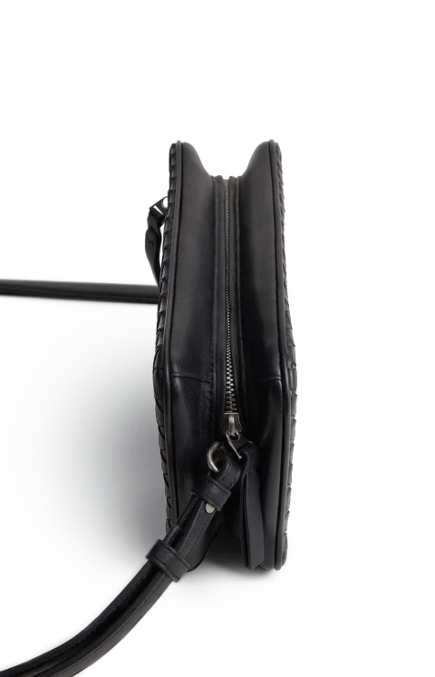 Small Soffietto Bag in Black — снимка 2