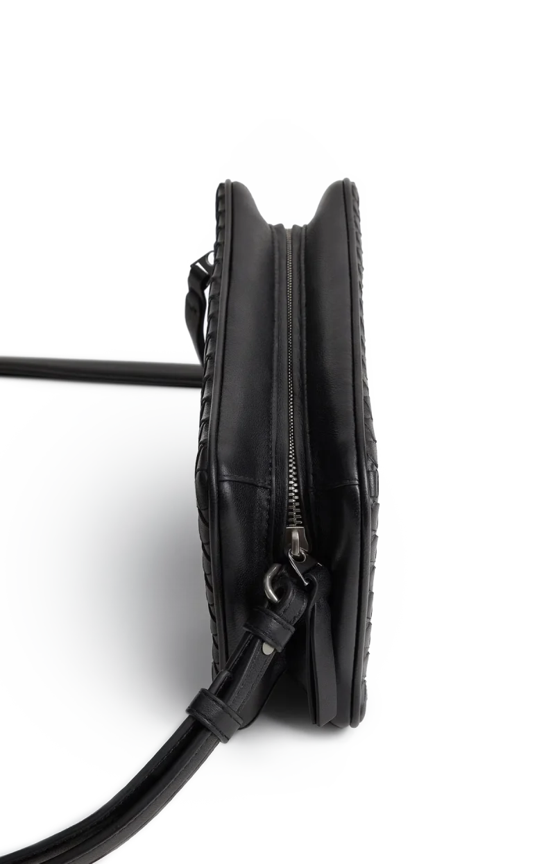 Small Soffietto Bag in Black — снимка 2