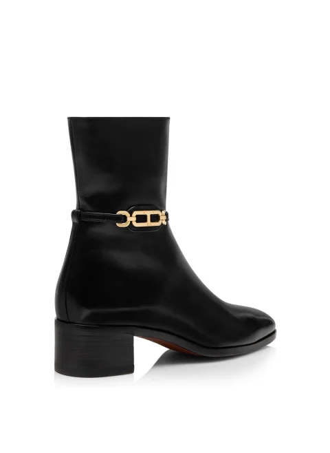 Кожени боти с метален детайл Tom Ford — снимка 2