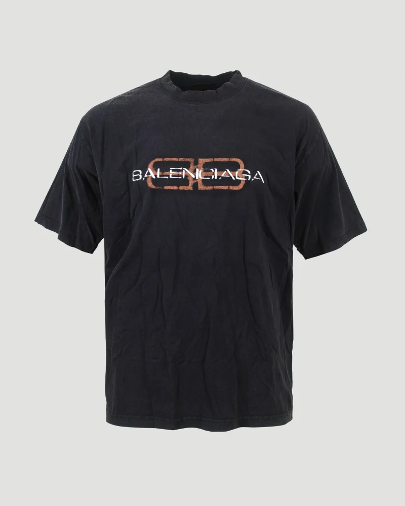 BB Icon Stencil T-Shirt Medium Fit in Faded Black